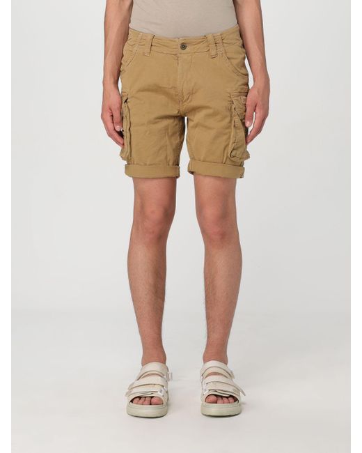 Pantalones cortos Alpha Industries de hombre de color Natural