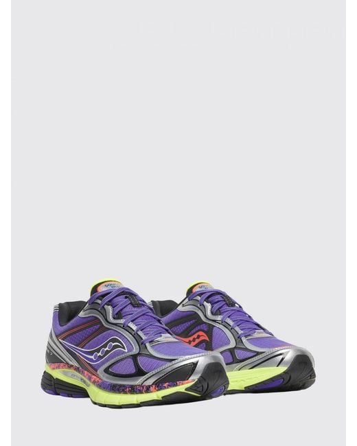 Saucony White Progrid Guide 7 Technical Fabric And Rubber Sneakers for men
