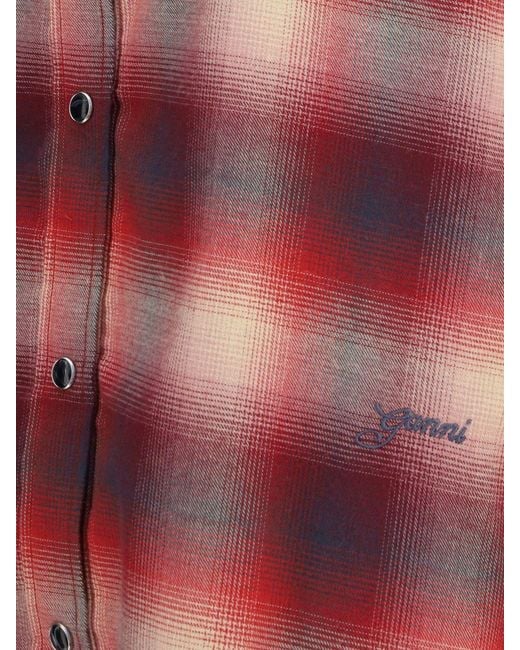 Ganni Red Shirt