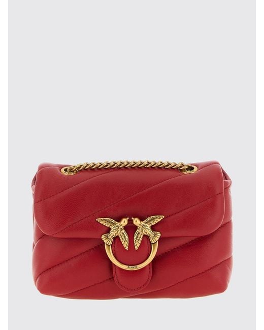 Pinko Red Shoulder Bag