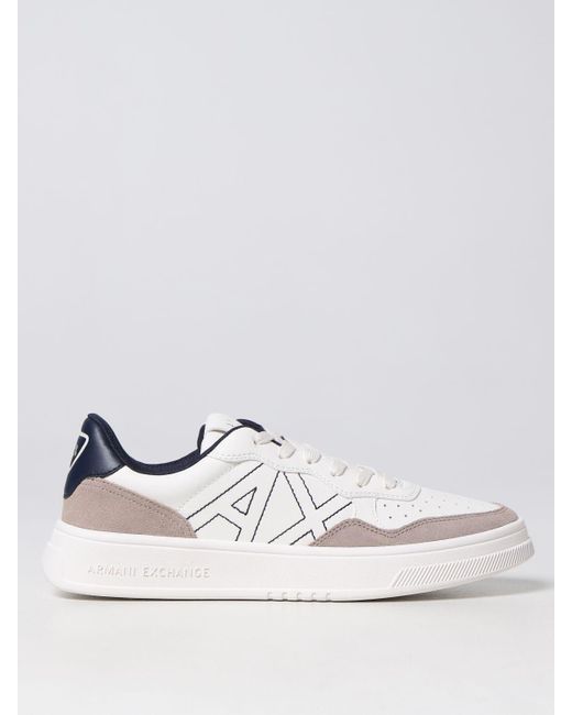 Armani Exchange Ari Exchange Sneakers in White for Men Lyst