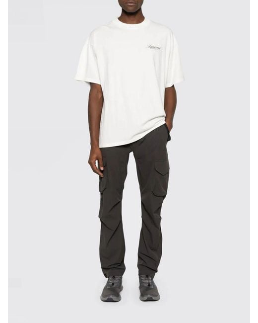 Represent White Cotton Logo T-Shirt for men