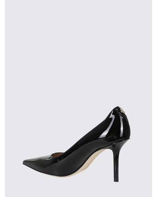 Jimmy Choo Black Love Patent Leather Pumps With High Stiletto Heel