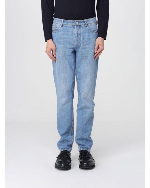 Brunello Cucinelli Blue Regular Denim Jeans for men