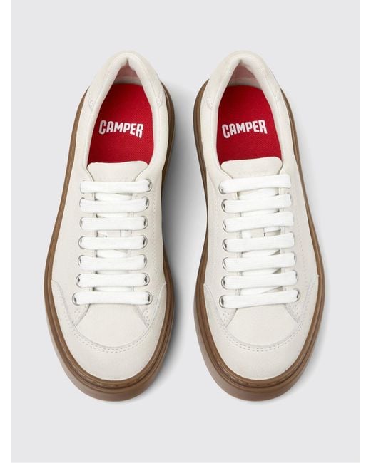 Camper White Runner Twentyfive Leather Sneakers