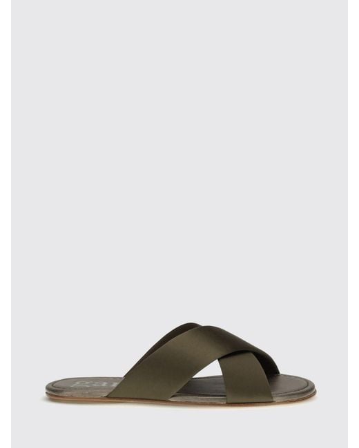 Pedro Garcia Green Pavana Silk Satin Sandal