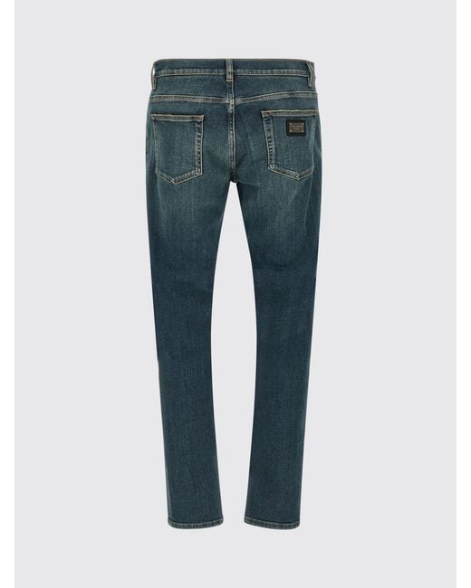 Dolce & Gabbana Blue Dolce &Amp Gabbana Slim Fit Stretch Denim Jeans for men