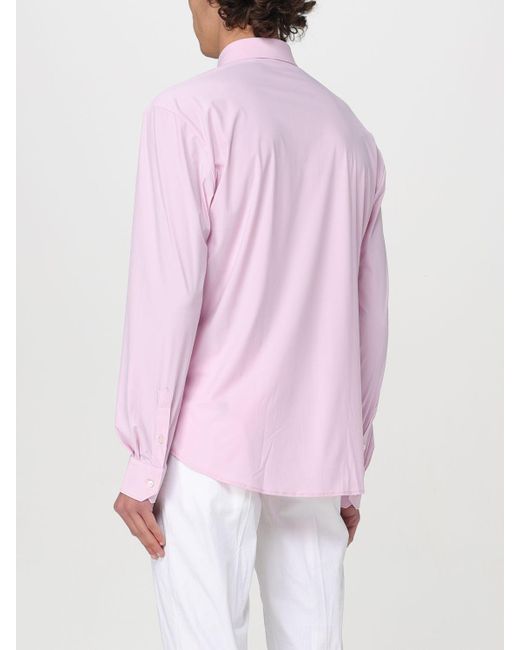 Camicia classica in cotone di Brian Dales in Pink da Uomo
