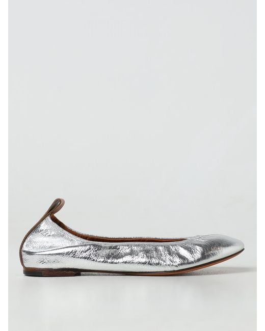 Lanvin White Ballet Pumps