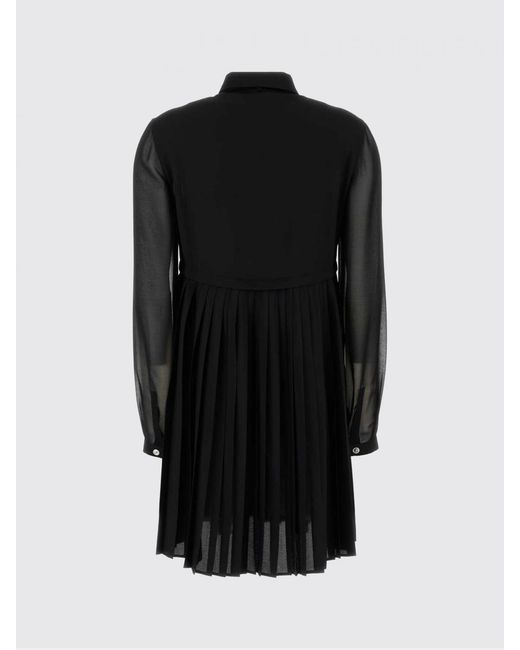 Versace Black Crepe Shirt Dress