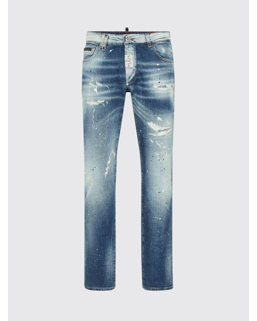 Philipp Plein Blue Denim Slim Fit Jeans for men