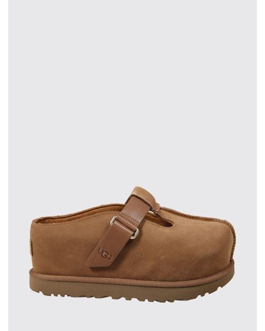 Ugg Brown Goldenstar Hi Suede Sabots