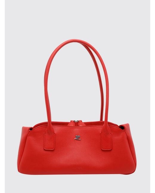 Courr&Egrave	Ges Borsa Strip di Courreges in Red