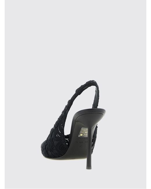 Le Silla Black Chantilly Slingback
