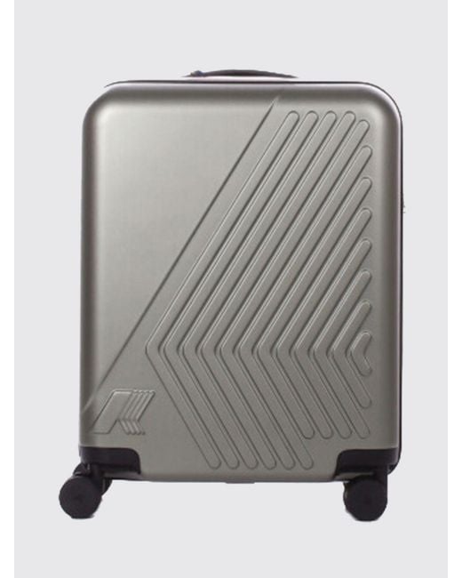 K-Way Gray Eudoxie Polycarbonate Trolley for men
