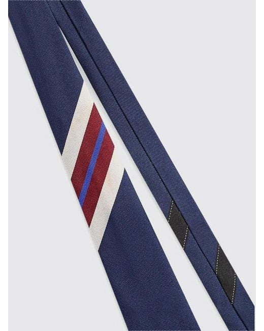 Dries Van Noten Blue Silk Tie for men
