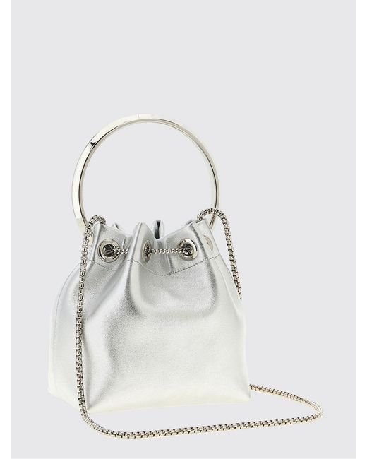 Jimmy Choo Metallic Bon Bon Laminated Nappa Bag