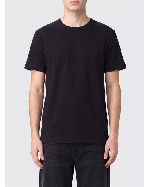 MM6 by Maison Margiela Black Short-Sleeved Crewneck Cotton T-Shirt for men