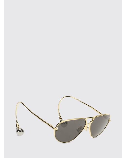Bottega Veneta Gray Drop Metal Sunglasses for men