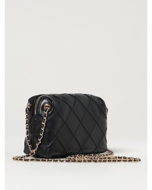 Tory Burch Black Fleming Diamond Quilted Leather Bag