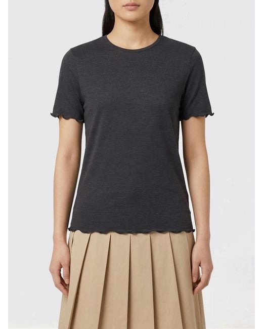 Jil Sander Blue Linen And Silk T-Shirt