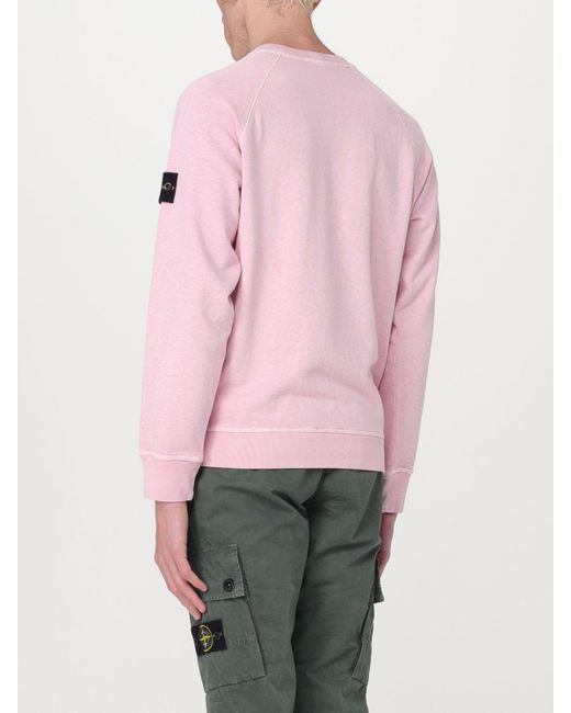 Stone Island Pink Sweatshirt for men