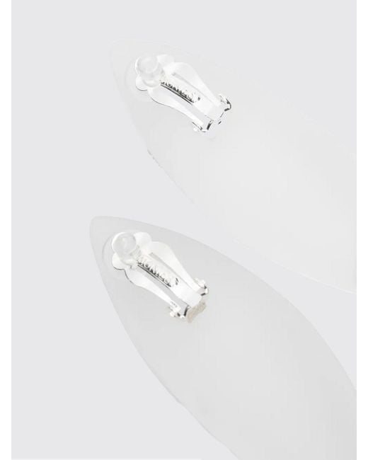 Monies White Nia Acrylic Earrings