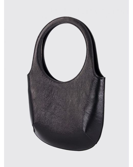 Courreges Black CourrÈ Ges Holy Leather Shoulder Bag