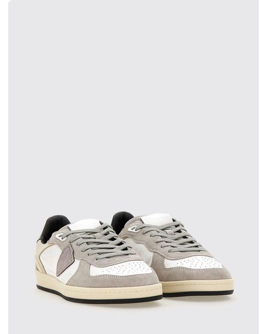 Philippe Model Pgal Ledersneakers in White für Herren