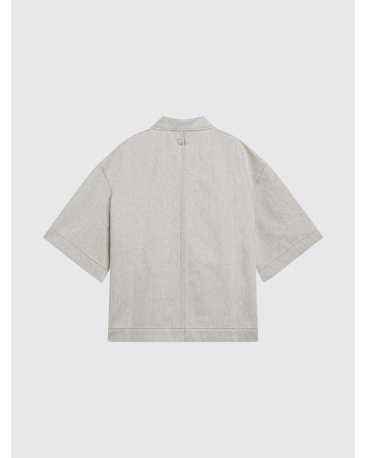 Jacquemus Gray Relaxed Fit Bowling Shirt for men