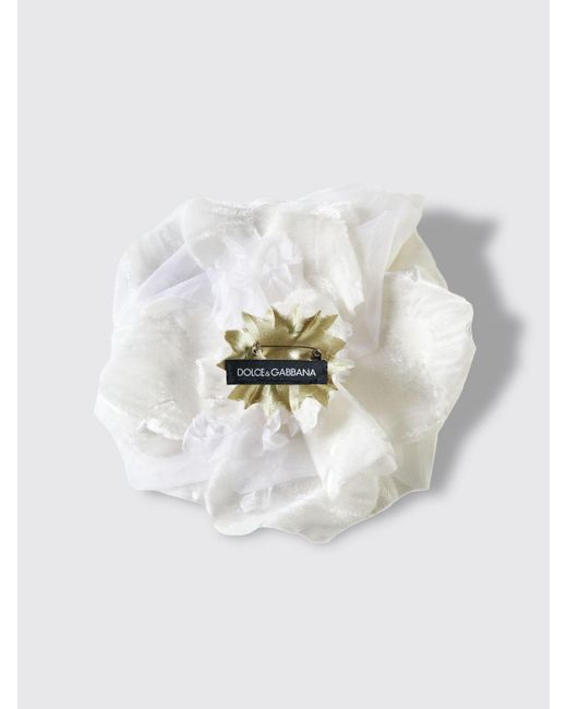 Spilla in seta di Dolce & Gabbana in White da Uomo