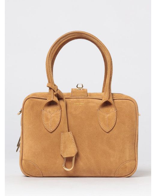 Golden Goose Deluxe Brand Brown Vita Suede Top Handle Bag