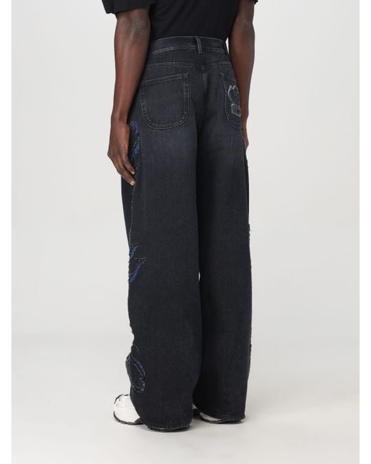 Jeans Off-White c/o Virgil Abloh de hombre de color Black