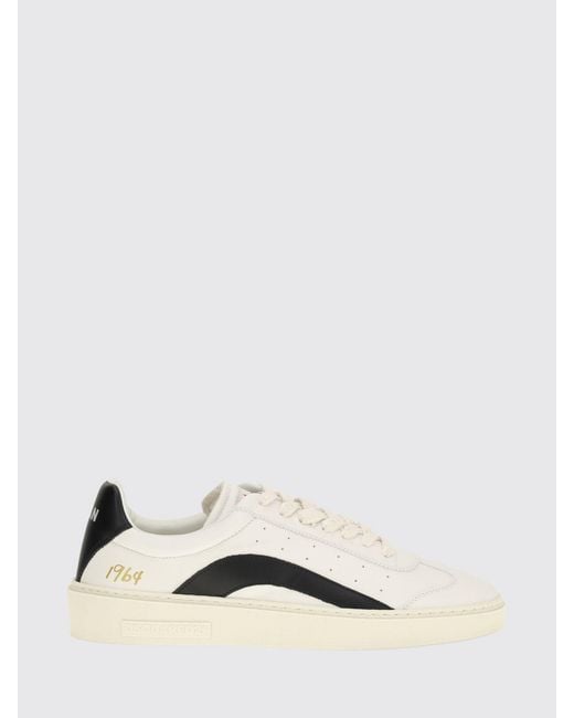 DSquared² Natural Rider Leather Sneakers for men