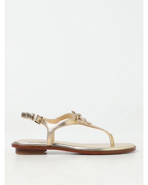Michael Kors White Flat Sandals