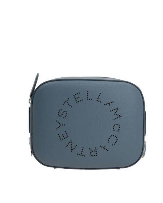 Stella McCartney Blue Bag In Grained Synthetic Leather
