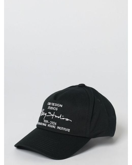 Obey Black Studios 5 Cotton Hat With Embroidered Logo for men