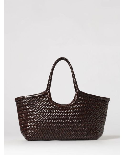Dragon Diffusion Brown Woven Leather Bag