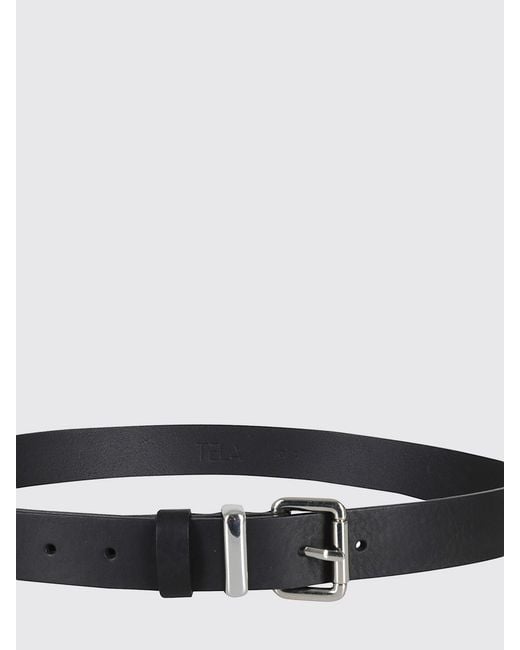 Tela White Leather Belt