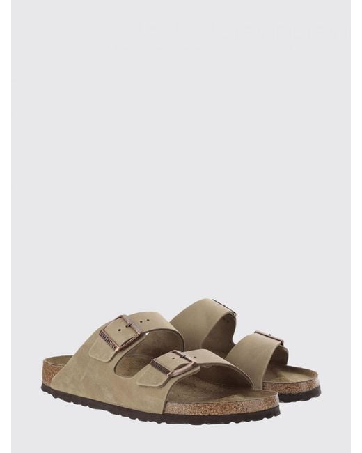 Birkenstock Natural Arizona Oiled Leather Sandals for men
