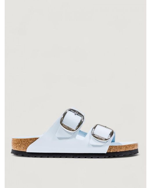 Birkenstock White Heeled Sandals