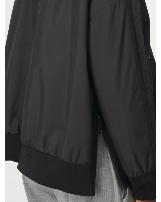 Moorer Black Nylon Jacket With Hood