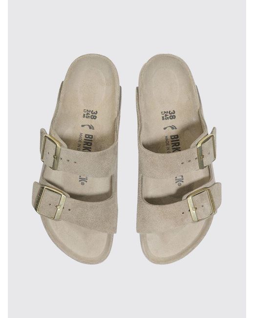 Birkenstock White Arizona Suede Sandal for men
