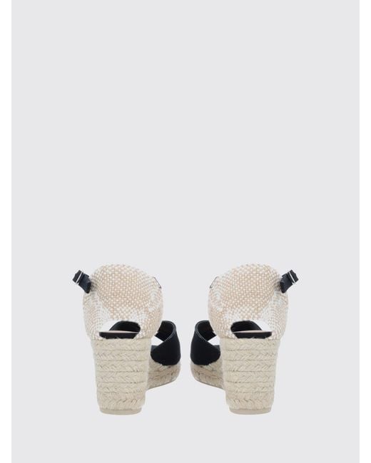 Castaner Black Wedge Shoes