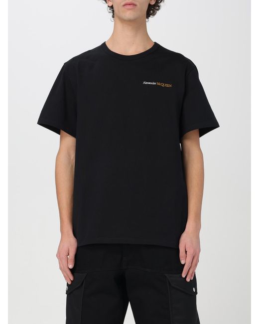 McQueen Black T-shirt for men