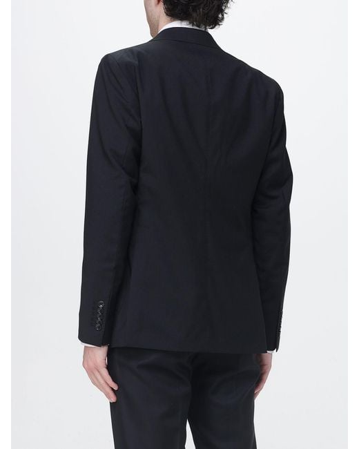 Tagliatore Blue Single-Breasted Virgin Wool Blazer for men