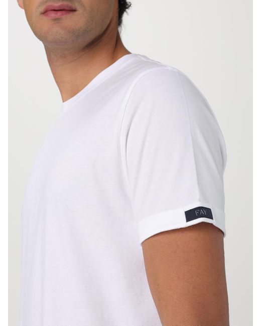 Fay White T-Shirt for men