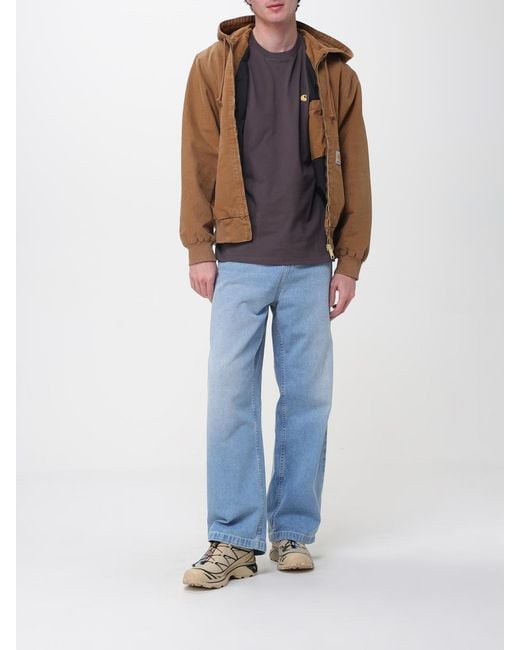 Carhartt Blue Og Active Hoodie With Zip for men