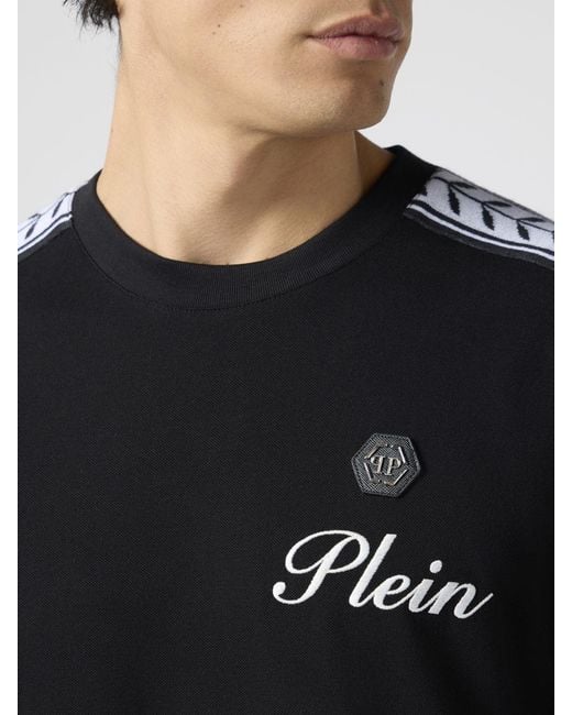Philipp Plein Black T-Shirt for men