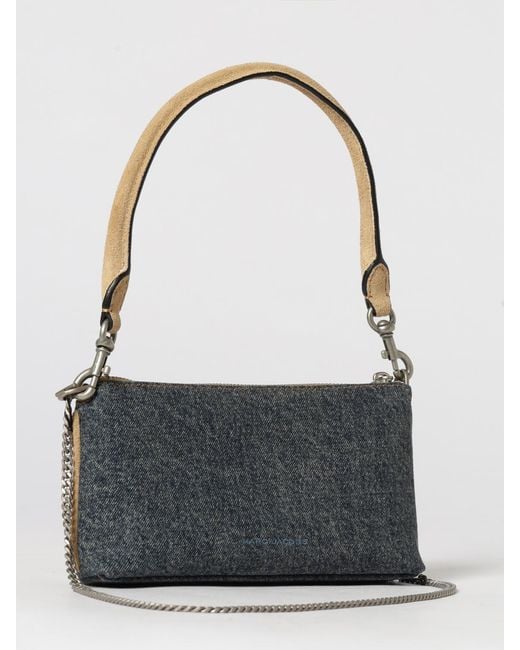 Marc Jacobs Gray Denim And Suede Bag